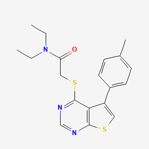 N,N-diethyl-2-{[5-(4-methylphenyl)thieno[2,3-d]pyrimidin-4-yl]sulfanyl}acetamide