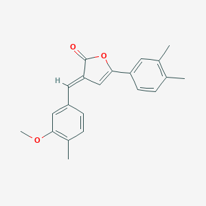 molecular formula C21H20O3 B415447 5-(3,4-dimethylphenyl)-3-(3-methoxy-4-methylbenzylidene)-2(3H)-furanone 