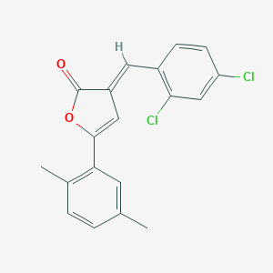 molecular formula C19H14Cl2O2 B415448 3-(2,4-dichlorobenzylidene)-5-(2,5-dimethylphenyl)-2(3H)-furanone 