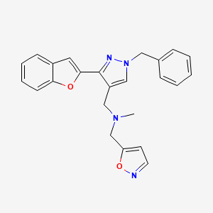 1-[3-(1-benzofuran-2-yl)-1-benzyl-1H-pyrazol-4-yl]-N-(5-isoxazolylmethyl)-N-methylmethanamine