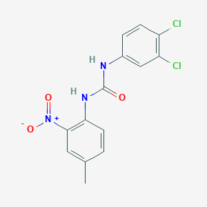 molecular formula C14H11Cl2N3O3 B4154500 N-(3,4-dichlorophenyl)-N'-(4-methyl-2-nitrophenyl)urea 