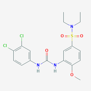 1-(3,4-Dichlorophenyl)-3-[5-(diethylsulfamoyl)-2-methoxyphenyl]urea