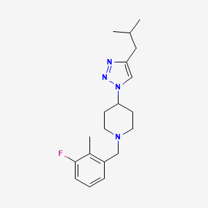 molecular formula C19H27FN4 B4154519 1-(3-fluoro-2-methylbenzyl)-4-(4-isobutyl-1H-1,2,3-triazol-1-yl)piperidine 