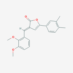 molecular formula C21H20O4 B415454 3-(2,3-dimethoxybenzylidene)-5-(3,4-dimethylphenyl)-2(3H)-furanone 