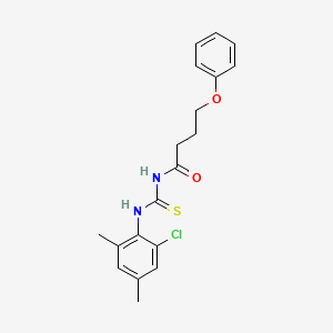 N-{[(2-chloro-4,6-dimethylphenyl)amino]carbonothioyl}-4-phenoxybutanamide