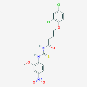 4-(2,4-dichlorophenoxy)-N-{[(2-methoxy-4-nitrophenyl)amino]carbonothioyl}butanamide