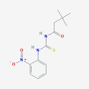 3,3-dimethyl-N-{[(2-nitrophenyl)amino]carbonothioyl}butanamide