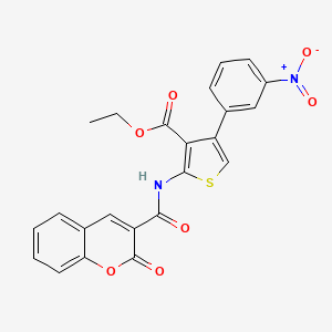 ethyl 4-(3-nitrophenyl)-2-{[(2-oxo-2H-chromen-3-yl)carbonyl]amino}-3-thiophenecarboxylate