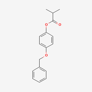 2-Methylpropionic acid, 4-benzyloxyphenyl ester