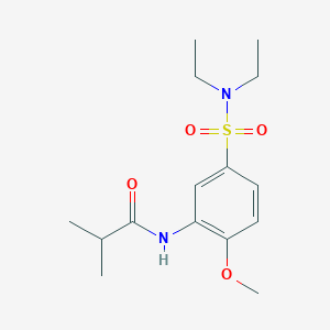 N-[5-(diethylsulfamoyl)-2-methoxyphenyl]-2-methylpropanamide