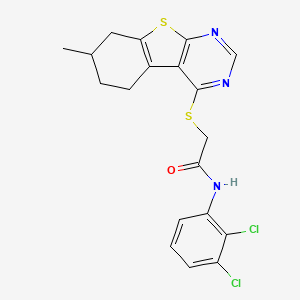 N-(2,3-dichlorophenyl)-2-[(7-methyl-5,6,7,8-tetrahydro[1]benzothieno[2,3-d]pyrimidin-4-yl)thio]acetamide