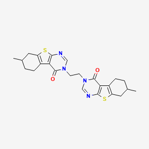 3,3'-(1,2-ethanediyl)bis(7-methyl-5,6,7,8-tetrahydro[1]benzothieno[2,3-d]pyrimidin-4(3H)-one)