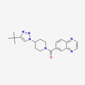 6-{[4-(4-tert-butyl-1H-1,2,3-triazol-1-yl)piperidin-1-yl]carbonyl}quinoxaline