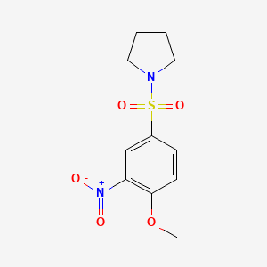 1-[(4-methoxy-3-nitrophenyl)sulfonyl]pyrrolidine