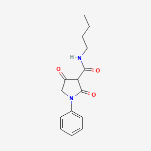 N-butyl-2,4-dioxo-1-phenyl-3-pyrrolidinecarboxamide