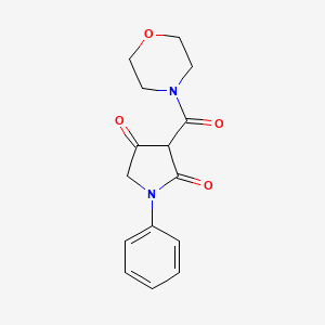 3-(Morpholine-4-carbonyl)-1-phenylpyrrolidine-2,4-dione