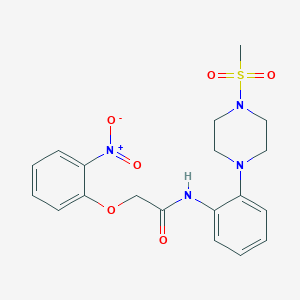 N-{2-[4-(methylsulfonyl)-1-piperazinyl]phenyl}-2-(2-nitrophenoxy)acetamide