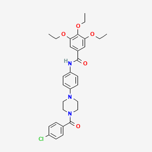 N-{4-[4-(4-chlorobenzoyl)-1-piperazinyl]phenyl}-3,4,5-triethoxybenzamide