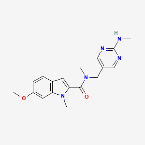 6-methoxy-N,1-dimethyl-N-{[2-(methylamino)pyrimidin-5-yl]methyl}-1H-indole-2-carboxamide