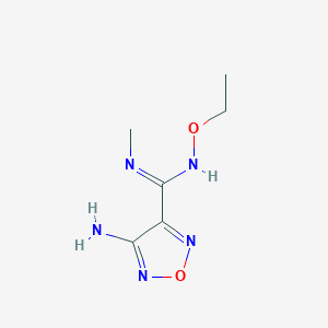 4-amino-N'-ethoxy-N-methyl-1,2,5-oxadiazole-3-carboximidamide