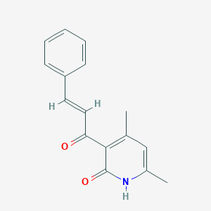 molecular formula C16H15NO2 B415497 3-cinnamoyl-4,6-dimethyl-2(1H)-pyridinone CAS No. 79072-79-0