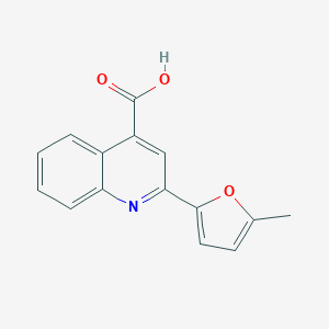 molecular formula C15H11NO3 B415499 2-(5-甲基呋喃-2-基)喹啉-4-甲酸 CAS No. 204847-08-5