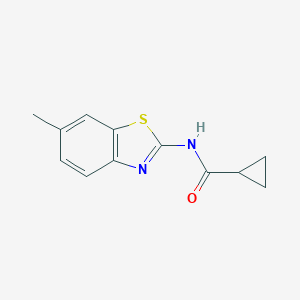 N-(6-methyl-1,3-benzothiazol-2-yl)cyclopropanecarboxamide