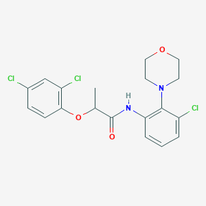 N-[3-chloro-2-(4-morpholinyl)phenyl]-2-(2,4-dichlorophenoxy)propanamide