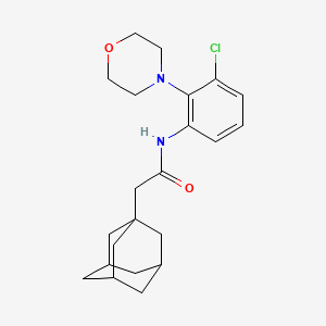 molecular formula C22H29ClN2O2 B4155068 2-(1-adamantyl)-N-[3-chloro-2-(4-morpholinyl)phenyl]acetamide 