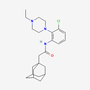 N-[3-chloro-2-(4-ethylpiperazin-1-yl)phenyl]-2-(tricyclo[3.3.1.1~3,7~]dec-1-yl)acetamide