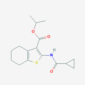 Propan-2-yl 2-[(cyclopropylcarbonyl)amino]-4,5,6,7-tetrahydro-1-benzothiophene-3-carboxylate