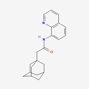 N-(quinolin-8-yl)-2-(tricyclo[3.3.1.1~3,7~]dec-1-yl)acetamide