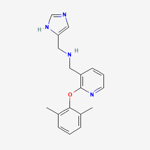 molecular formula C18H20N4O B4155086 1-[2-(2,6-dimethylphenoxy)-3-pyridinyl]-N-(1H-imidazol-4-ylmethyl)methanamine 