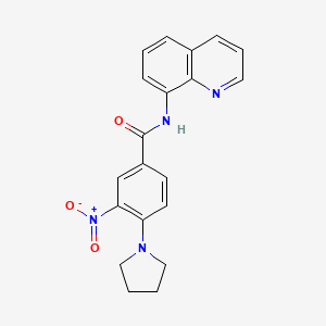 3-nitro-4-(pyrrolidin-1-yl)-N-(quinolin-8-yl)benzamide