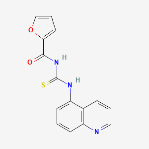 molecular formula C15H11N3O2S B4155177 N-[(5-quinolinylamino)carbonothioyl]-2-furamide 