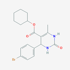 molecular formula C18H21BrN2O3 B415519 Cyclohexyl 4-(4-bromophenyl)-6-methyl-2-oxo-1,2,3,4-tetrahydropyrimidine-5-carboxylate 