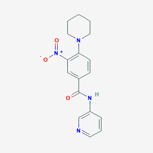 3-nitro-4-piperidin-1-yl-N-pyridin-3-ylbenzamide