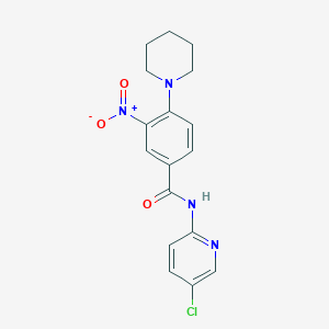 N-(5-chloro-2-pyridinyl)-3-nitro-4-(1-piperidinyl)benzamide