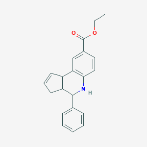 molecular formula C21H21NO2 B415531 ethyl 4-phenyl-3a,4,5,9b-tetrahydro-3H-cyclopenta[c]quinoline-8-carboxylate 