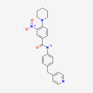 3-nitro-4-(1-piperidinyl)-N-[4-(4-pyridinylmethyl)phenyl]benzamide