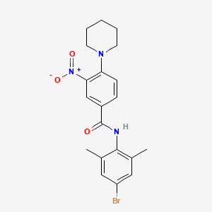 molecular formula C20H22BrN3O3 B4155401 N-(4-bromo-2,6-dimethylphenyl)-3-nitro-4-(1-piperidinyl)benzamide 