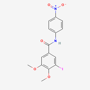 3-iodo-4,5-dimethoxy-N-(4-nitrophenyl)benzamide