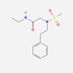 N~1~-ethyl-N~2~-(methylsulfonyl)-N~2~-(2-phenylethyl)glycinamide