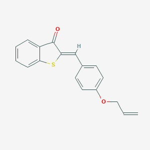 molecular formula C18H14O2S B415552 2-[4-(allyloxy)benzylidene]-1-benzothiophen-3(2H)-one 