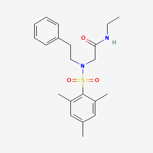 N-ethyl-2-[2-phenylethyl-(2,4,6-trimethylphenyl)sulfonylamino]acetamide