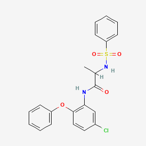 2-(benzenesulfonamido)-N-(5-chloro-2-phenoxyphenyl)propanamide