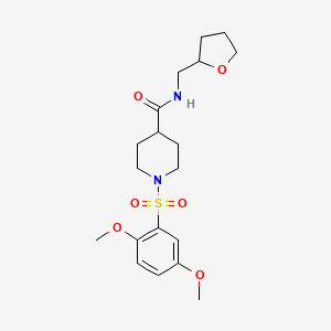 1-[(2,5-dimethoxyphenyl)sulfonyl]-N-(tetrahydro-2-furanylmethyl)-4-piperidinecarboxamide