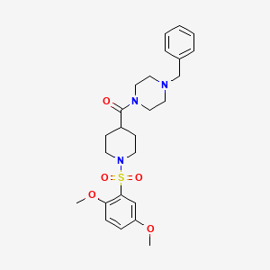 1-benzyl-4-({1-[(2,5-dimethoxyphenyl)sulfonyl]-4-piperidinyl}carbonyl)piperazine