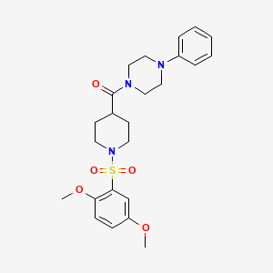 1-({1-[(2,5-dimethoxyphenyl)sulfonyl]-4-piperidinyl}carbonyl)-4-phenylpiperazine