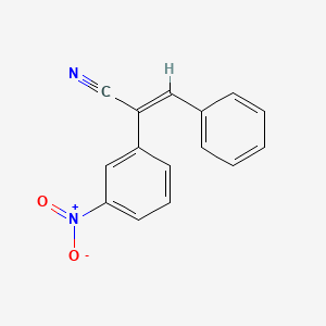 molecular formula C15H10N2O2 B4155802 (E)-2-(3-nitrophenyl)-3-phenylprop-2-enenitrile 